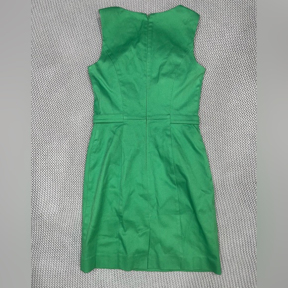 LIKE NEW Banana Republic Cotton Green Dress Size 0 - Picture 4 of 4